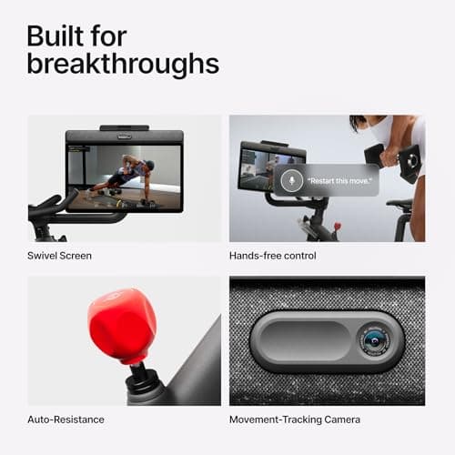 Peloton Exercise Cross Training Bike+, Indoor Stationary Spin Bike+ for Home Workouts, Space-Friendly Exercise Equipment for Cardio and strength Workout & Indoor Cycling 2