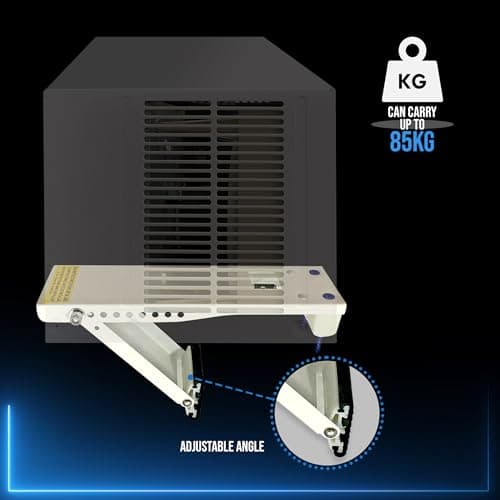 DuctlessAire DA-80 Wall Mount Support Bracket - Heavy Duty Air Conditioner Support Brackets - Air Conditioner Window Unit, Mini Split, HVAC Brackets - Outdoor Wall Mounted Window AC Bracket (80 lbs) 5