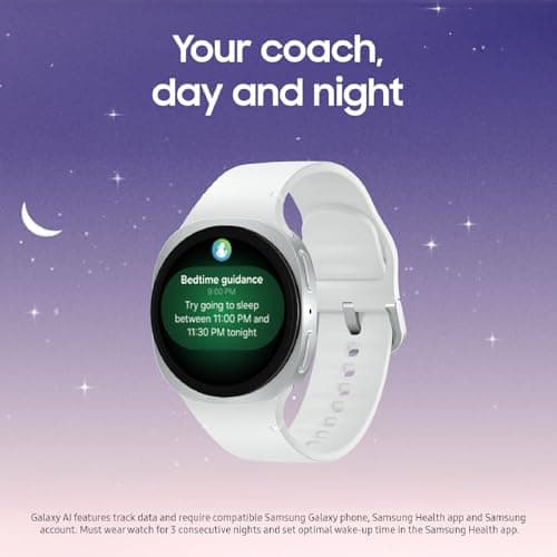 Samsung Galaxy Watch 8 (2025) 40mm Bluetooth Smartwatch, Cushion Design, Fitness Tracker, Sleep Coaching, Running Coach, Energy Score, Heart Rate Tracking, Graphite [US Version, 2 Yr Warranty] 2