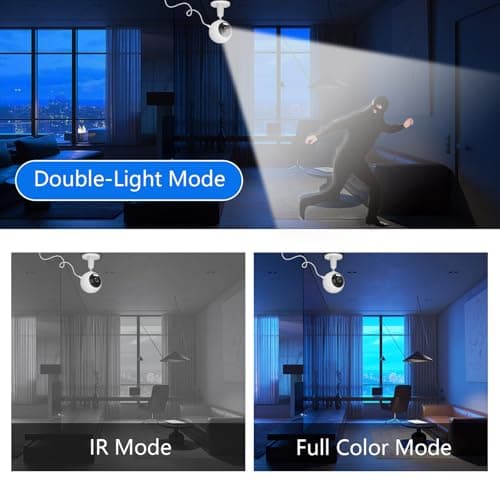 GUOANVISION 5G Cameras for Home Security,3MP Outdoor Indoor Security Camera for Baby/Elder/Dog/Pet/Nanny, WiFi Baby Monitor, 3 Alarm Modes, 3 Night Vision, IP66 Waterproof, 24/7 SD Recording/Cloud 4