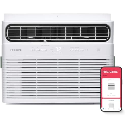Frigidaire 14,000 BTU Smart Inverter Window Air Conditioner with Wi-Fi and Energy Star Certification, Cools Up to 700 Sq. Ft., Ultra Quiet Operation, White