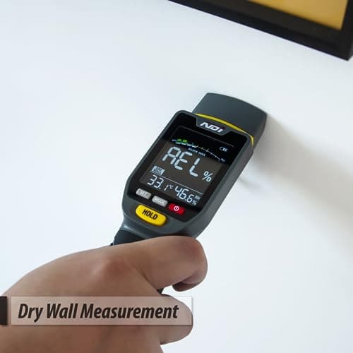 NDI 7 in 1 Pin-Type and Non-invasive Moisture Meter Scanner for Dry Wall/Cement Board/Soft Wood/Hard Wood upto 3/4 Inch Depth 5
