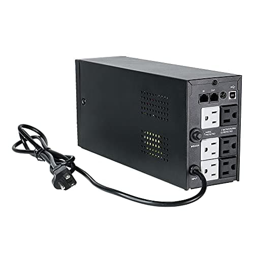 600VA/360W Ups Battery Backup and Surge Protector,Computer Uninterruptible Power Supply Units,SKE Ups Power Supply 4