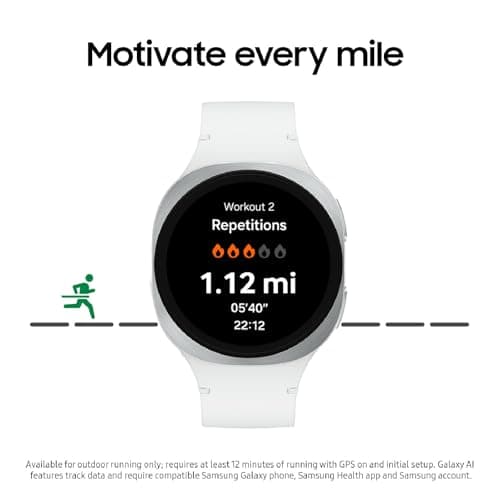 Samsung Galaxy Watch 8 (2025) 44mm LTE Smartwatch, Cushion Design, Fitness Tracker, Sleep Coaching, Running Coach, Energy Score, Heart Rate Tracking, Graphite [US Version, 2 Yr Warranty] 3