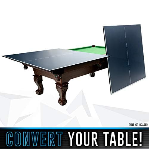 Franklin Sports Table Tennis Conversion Top - Optima Folding Conversion Top + Net - Official Size Table Tennis Top for Pool Tables, Counters + More 3