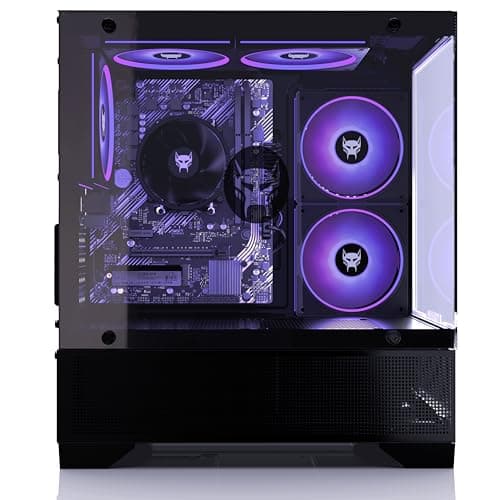 BEASTCOM Q3 Gaming PC Desktop Computer AMD Ryzen 5 3400G, 4K Vega Graphics, 16GB RAM, 1TB M.2 NVMe, 500W 80PLUS PSU, WiFi, Gaming Office Console, Towers Prebuilt PC 3