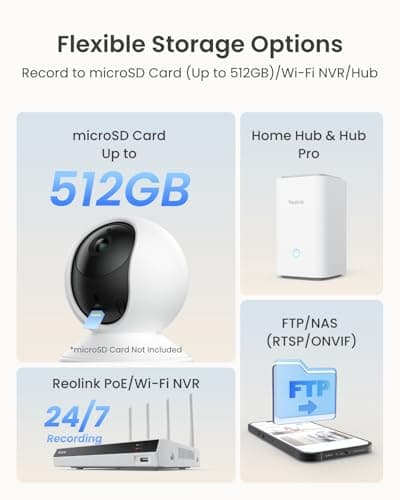 REOLINK E1 Pro 3K PT Wi-Fi Indoor Camera for Baby & Pet Monitoring, Auto Tracking, 5MP Night Vision Enhanced by F1.6 Aperture, Person/Pet/Baby Crying Detection, 2.4/5GHz Wi-Fi, Two-Way Audio 4