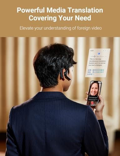 Timekettle W4 Pro AI Interpreter Earbuds, Real-Time Bidirectional Voice Translation,138 Languages, Video and Call Translation,for Global Business, Compatible with iOS/Android 4