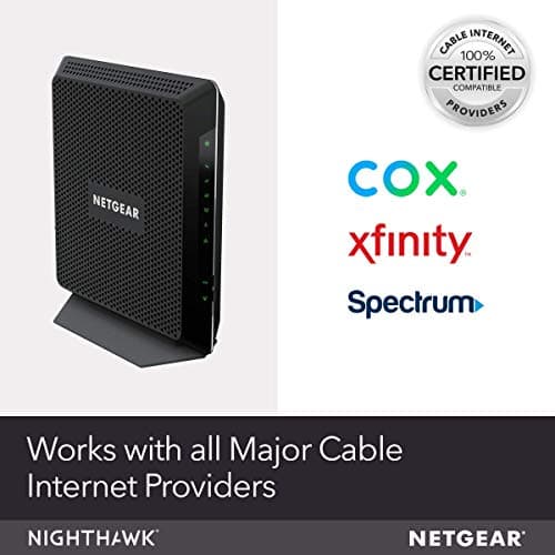 NETGEAR Nighthawk AC1900 (24x8) DOCSIS 3.0 WiFi Cable Modem Router Combo (C7000) for Xfinity from Comcast, Spectrum, Cox, more (Renewed) 3