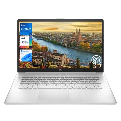 HP 17.3" i7 Laptop, 17.3” HD+ Touchscreen Display, Intel Core i7-1355U, 64GB RAM, 2TB PCIe SSD, Backlit Keyboard, Fingerprint Reader, Wi-Fi 6, Windows 11 Home, Silver