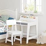 UTEX Kids Desk and Chair Set, Study Desk for Kids with Storage Bins, Wooden Children Study Table, Student Writing Desk for Bedroom & Study Room 4