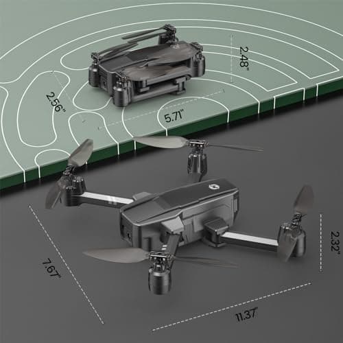 Holy Stone HS440 Foldable FPV Drone with 1080P WiFi Camera for Adult Beginners and Kids; Voice Gesture Control RC Quadcopter with Modular Battery for long flight time, Auto Hover, Carrying Case 4