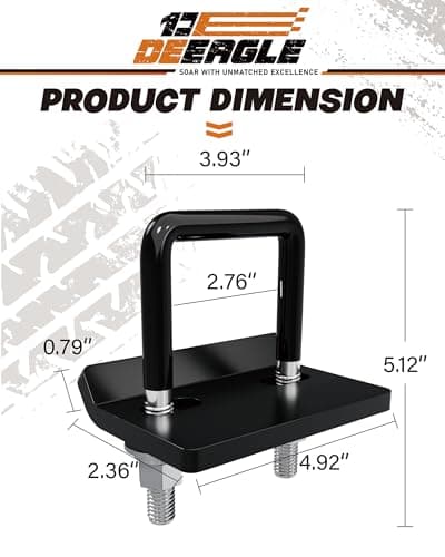 DEEAGLE Hitch Tightener Anti Rattle Stabilizer for 2.5" Trailer Hitches Reduce Movement On Hitch Mount Cargo Carrier Bike Rack Boat, RV Trailer Accessories 2