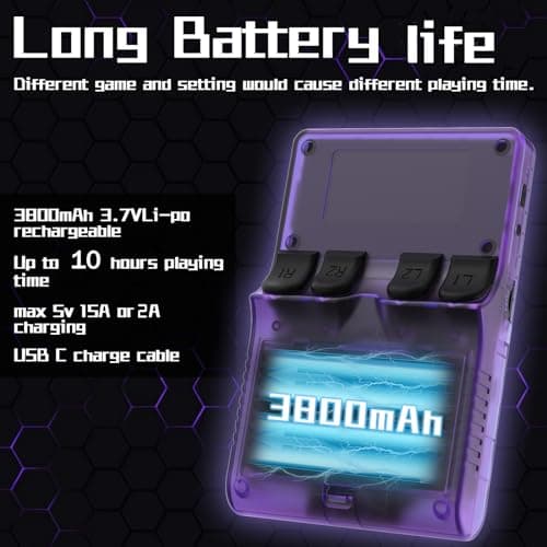 RegiisJoy R40S PRO 30000 in 1 Handheld Game Console 3.5 inch IPS Screen Mini Retro Console 3800mAh Portable Pocket Arcade 45 simulators 256G TF Card 3