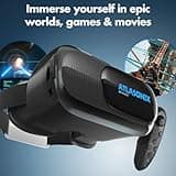 VR Headset for Kids - Virtual Reality Headset, VR Headset for Phone - with Controller | Virtual Reality Game System for iPhone and Android | 3D Virtual Reality Goggles with Remote Control 4