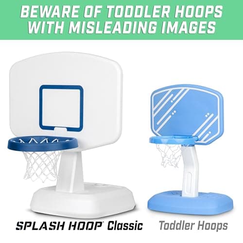 GoSports Splash Hoop Classic Swimming Pool Basketball Game - White 5