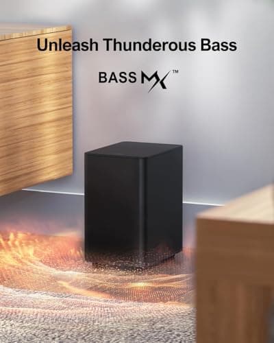 ULTIMEA 5.1 Sound Bar for Smart TV, Virtual Surround Sound System for TV, 320W Peak Power, Adjustable Surround Speakers and Subwoofer, APP Control, Home Theater Soundbar Poseidon D50(2025 New Model) 4