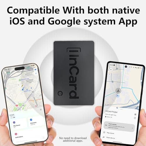 Wallet Tracker (Both iOS and Android) IP68 Bluetooth Smart Finder Card GPS Tracker for Bags Passport Works with Apple Find My (Apple MFi Certified) & Google Find My Device - Over 5 Year Battery Life 3