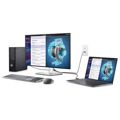 Dell P2425H Computer Monitor Screen 24" 16:9 IPS Display with Stand - 1 Year Warranty, 100Hz Full HD, 1920 x 1080 with Power Cable, DisplayPort, HDMI, USB 3.0 Upstream Cable & Cloth - New 5