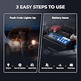 AUTOPHIX DM5900 OBD2 Scanner Diagnostic Tool Car Scanner for Engine Transmission ABS SRS, 12V Battery Tester, Diagnostic Scan Tool for ABS Airbag, Check Engine Code Reader with Lifetime Free Updates 5