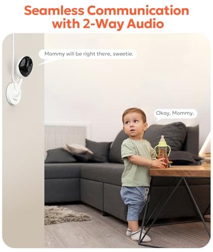 owltron Indoor Security Camera 2K, 2.4GHz WiFi Cameras for Home Security Baby Monitor Camera with Motion/Cry Detection, Pet & Dog Cam with Phone App, Night Vision, 2-Way Audio, Works with Alexa 4