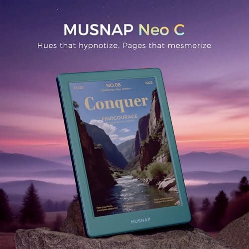 Musnap Neo C 64GB+4GB Colour eBook Reader Supports 3rd-Party apps, 6” E Ink ePaper eReader Digital Paper, with Color Display, Long Battery Life for Reading 2