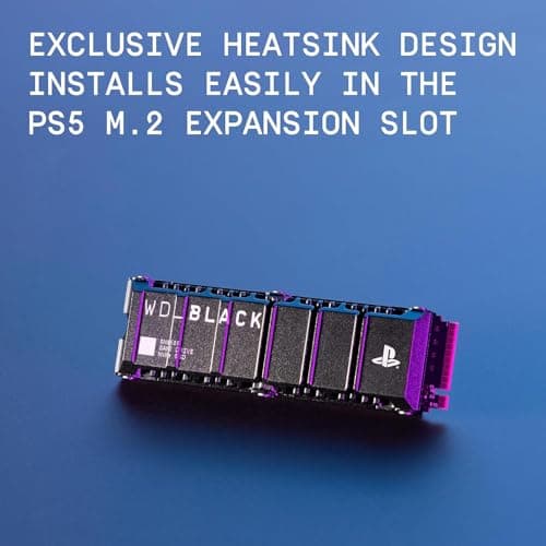 WD_BLACK 2TB SN850P NVMe M.2 SSD Officially Licensed Storage Expansion for PS5 Consoles, up to 7,300MB/s, with heatsink - WDBBYV0020BNC-WRSN 4