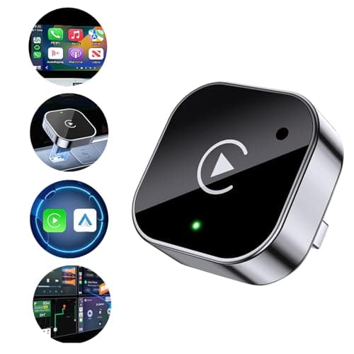 Wireless CarPlay Adapter 2026 Upgrade - Small Size, Fast Stable Connection, Plug-and-Play for iPhone iOS & Android Devices 2