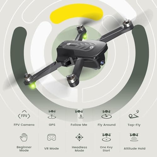 Holy Stone GPS Drone with 4K Camera for Adults, HS175D RC Quadcopter with Auto Return, Follow Me, Brushless Motor, Circle Fly, Waypoint Fly, Altitude Hold, Headless Mode, 46 Mins Long Flight 2