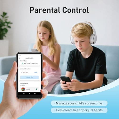 AGPTEK 80GB MP3 Player for Kids with Bluetooth and WiFi, T07S 4'' Music Player with Parental Controls, Spotify Kids, Up to 512GB, Black 2