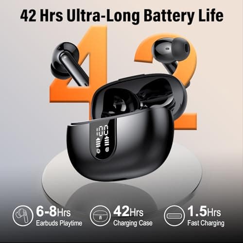 Ai Translation Earbuds Real Time No Subscription, 164 Languages Translator Earbuds with 6 Translation Modes, Audio and Video Calls Translator Headphones, 42H Audifonos Traductores Inglés Español 4