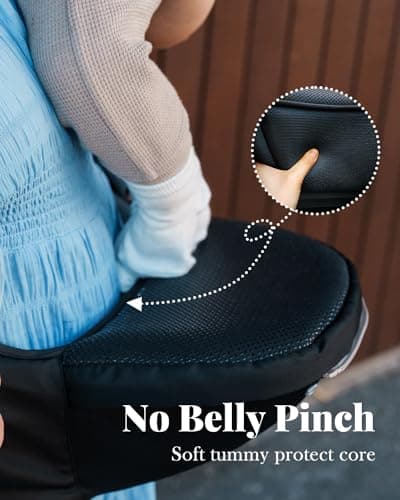 Baby Carrier, MOMTORY Safety-Certified 6-in-1 Baby Carrier Newborn to Toddler, Adjustable Detachable Infant Baby Hip Seat Carrier for 7-50lbs, All Seasons, Perfect for Shopping Travelling 3