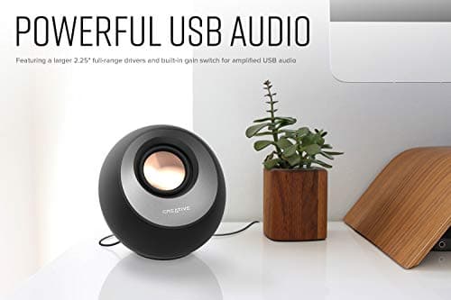 Creative Pebble V3 Minimalistic 2.0 USB-C Desktop Speakers with USB Audio, Clear Dialog Enhancement, Bluetooth 5.0, 8W RMS with 16W Peak Power (Black) 3