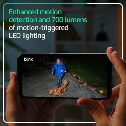 Blink Outdoor 4 Floodlight Camera — Wireless smart security camera, 700 lumens, two-year battery life, enhanced motion detection, Sync Module Core included — 1 camera system 2