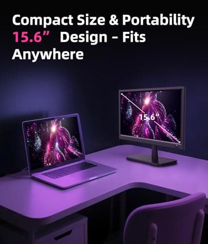 Feihe 15.6 Inch Small Smart TV HD 1080P LED, Flat Screen Smart Television with ATSC Tuner/HDMI/USB/AV for Kitchen, RV, Camper, Home & Bedroom or On-The-Go Entertainment 2