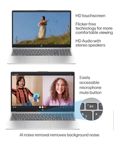 HP 15.6-inch Touchscreen Business Laptop - Intel 10-Core i7 1355U, FHD IPS Anti-Glare Display, Intel Iris Xe, Wi-Fi 6, BT 5.3, Windows 11 Pro, AI Copilot Key, Redragon Bundle (32GB RAM|1TB SSD) 5