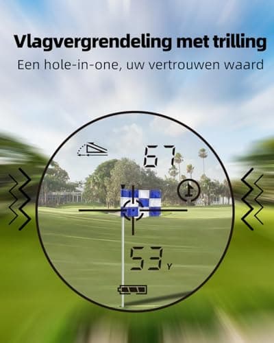 AOFAR GX-2S Golf Rangefinder Slope On/Off, Flag-Lock with Vibration, 600 Yards Range Finder, 6X 25mm Waterproof, Carrying Case, Free Battery, Gift Packaging 3