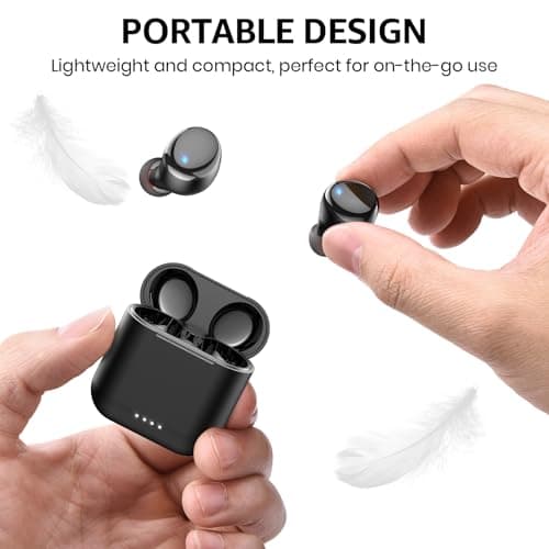 TOZO T6 Wireless Earbuds, Bluetooth Ear Buds, Stereo Sound in Ear Headphones, 50 Hours Playtime, AI Clear Call, Wireless Charging Case, APP Customizable EQs, IPX8 Waterproof Earphones 4