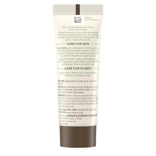 Aveeno Skincare Bundle, Positively Radiant Daily SPF 30 Facial Sunscreen Moisturizer + Soy, 2.3 fl. oz, & Travel Size Daily Moisturizing Cream for Body, Face, & Hands, 0.8 oz, Two Pack, 2 Items 5