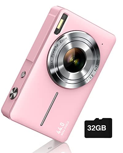 Digital Camera, FHD 1080P Digital Point and Shoot Camera with 16X Zoom Anti Shake, Compact Small Camera for Boys Girls Kids
