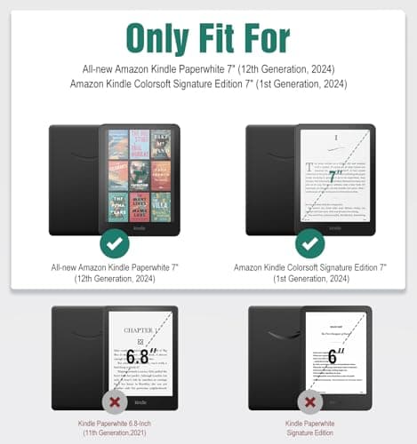 TiMOVO (3 Pack Screen Protector for 7 Inch All-new Amazon Kindle Paperwhite (12th Generation, 2024) and Kindle Colorsoft Signature Edition, Anti-Glare Scratch Resistant PET Screen Film Protector 2