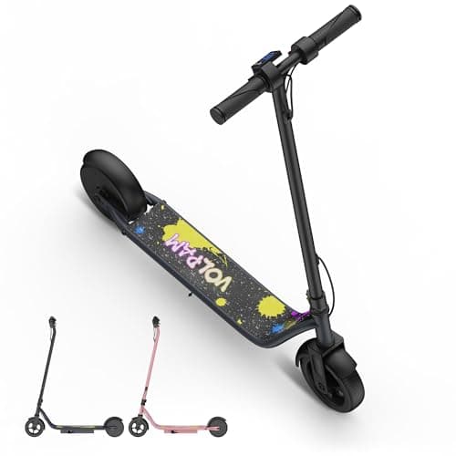 Electric Scooter for Kids Aged 6-12, LED Display, 3 Speeds, 250W Motor, Max 10 Miles Range, Top Speed 9Mph, 6.5'' Tires