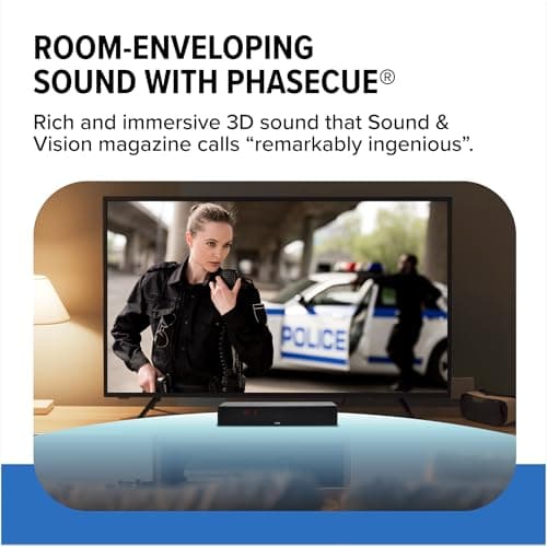 ZVOX Dialogue Clarifying Sound Bar With Patented Hearing Technology - AccuVoice TV Soundbar AV157 Titanium - Twelve Levels of Voice Boost - Home Theater Audio Speakers 4