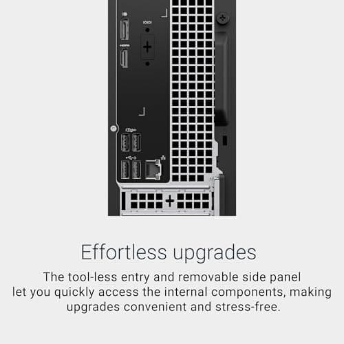 Dell Slim Desktop ECS1250 - Intel Core Ultra 5-225 Processor, Intel UHD Graphics, 16GB DDR5 5600MT/s Memory, 512GB M.2 SSD, 3.0 SD Card Reader, Dell Wired Keyboard and Mouse, Basic Onsite Service 3
