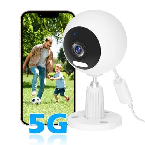 GUOANVISION 5G Cameras for Home Security,3MP Outdoor Indoor Security Camera for Baby/Elder/Dog/Pet/Nanny, WiFi Baby Monitor, 3 Alarm Modes, 3 Night Vision, IP66 Waterproof, 24/7 SD Recording/Cloud