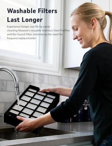 Nuwave Whole House Air Purifiers, Oxypure Smart Air Purifier with 5 Stage Tower Structure Air Filter, Air Quality & Odor Sensors, Sleep Mode for Bedroom, Remove 99.99% of Dust, Smoke, Pollen, Allergen 4