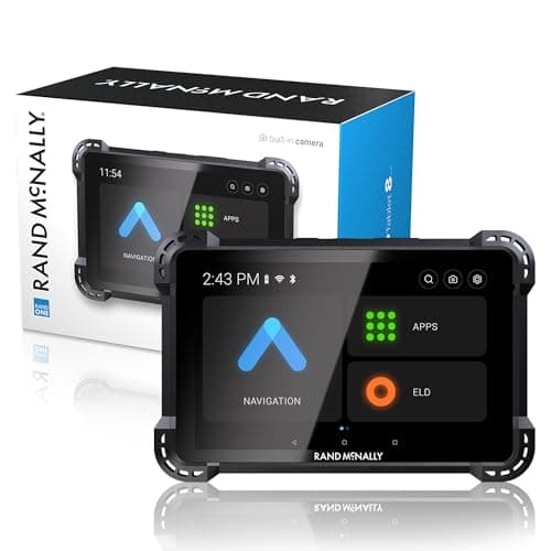 Rand McNally RANDTAB8 8-inch GPS Truck Navigator with Industry's Best Custom Trucking Routes, Rand Navigation 2.0 with 2025 Maps + Built-in Camera