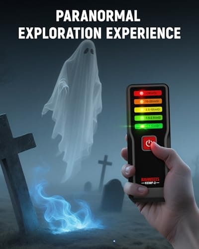 KAIWEETS Magnetic Field EMF Meter, Ghost Hunting Detector, Handheld Electromagnetic Paranormal Investigation Equipment with 5 Level LED Lights, EMF Reader for Home, Office, Outdoor Inspection 3