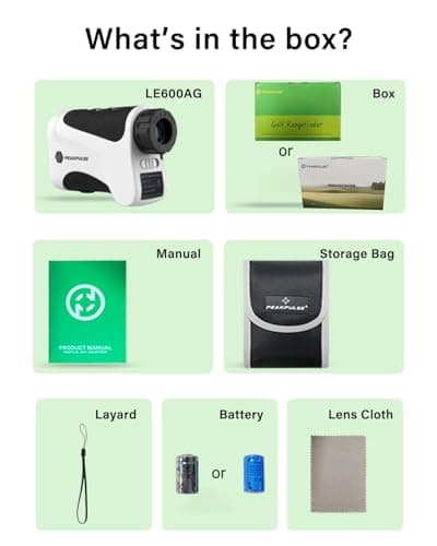 PEAKPULSE Golf Rangefinder for Golf Range Finder Distance Finder with Slope Mode, Flag Pole Locking Vibration︱Fast Focus System 5