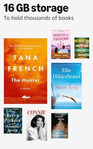 Amazon Kindle 16 GB (newest model) - Lightest and most compact Kindle, now with faster page turns, and higher contrast ratio, for an enhanced reading experience - Matcha 5